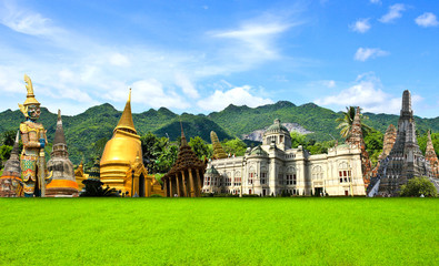 Obraz premium Thailand travel background concept