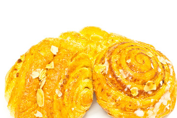 Bakery on white paper