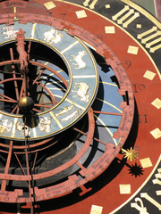 Naklejka premium Famous Zytglogge zodiacal clock in Bern, Switzerland ..