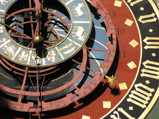 Naklejka premium Famous Zytglogge zodiacal clock in Bern, Switzerland ..
