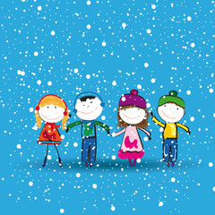 Fototapeta premium Happy kids