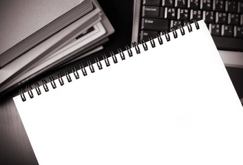 Naklejka premium blank notebook