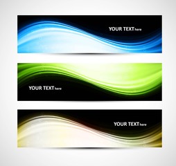 Fototapeta premium Abstract header bright colorful wave vector whit