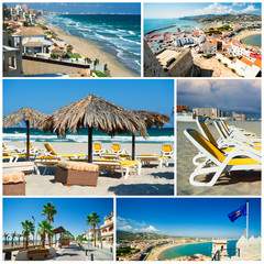 Touristic places of Spain,collage