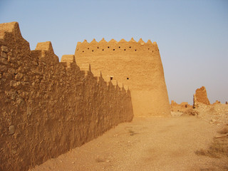 Diriyah clay fortress in Er Riyadh, Saudi Arabia