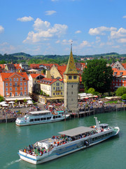 Port of Lindau island, Germany