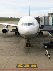 Airplane ready for boarding