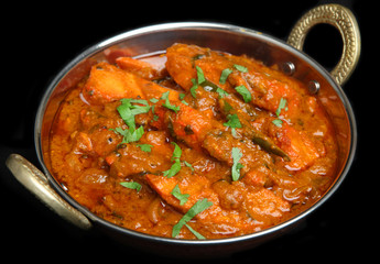Indian Chicken Tikka Jalfrezi Curry