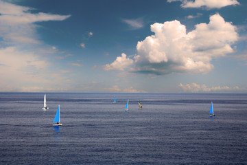 sailing boats