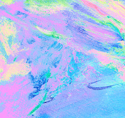 abstract turquoise lilac painting, background, illustration