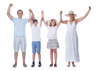 Fototapeta premium Happy Family Going For Vacation