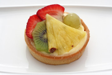 Une tartelette  avec des fruits