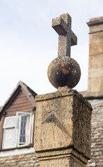 Old sundial in Stanton Cotswolds
