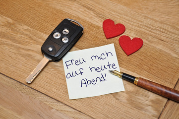 Freu mich auf heute Abend