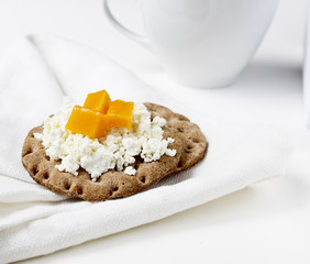 cottage cheese with fresh mango