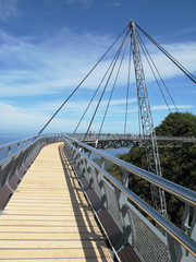 Fototapeta na wymiar Słynny wiszący most wyspie Langkawi, Malezja