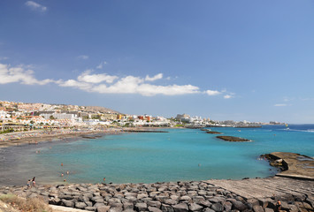 Torviscas Playa. Tenerife island, canaries