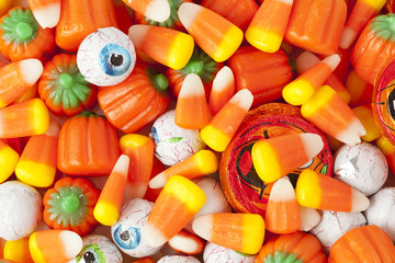 Spooky Orange Halloween Candy