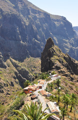 Fototapeta na wymiar Wioska Masca w górach Teneryfa, Wyspy Kanaryjskie