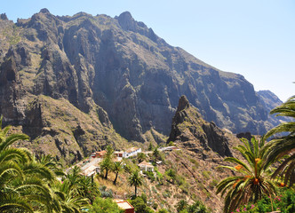 Village of Masca in the mountains of Tenerife island, Canaries