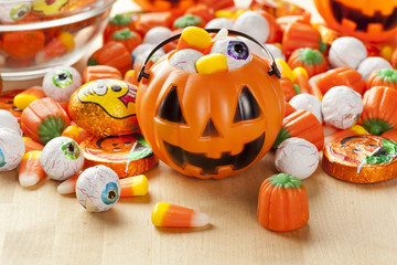 Spooky Orange Halloween Candy