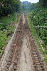 Railway line in Kuala Lumpur © Dane Mo