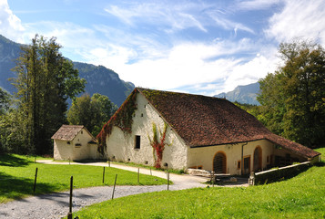 Fototapeta na wymiar Tradycyjny dom szwajcarski
