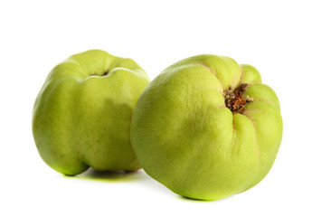 sweet quinces, isolated on white