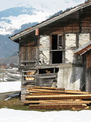 Old rural house in Engelberg, Switzerland