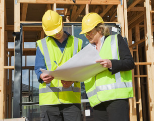 at the construction site