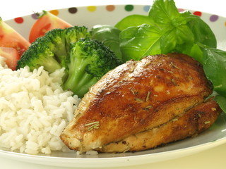 Chicken breast dinner.