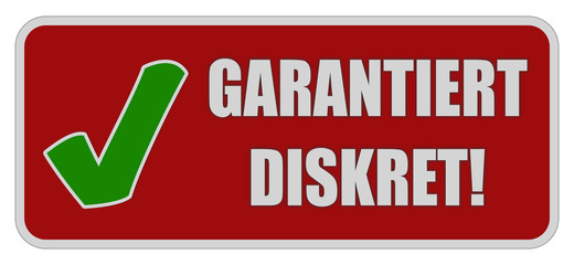 CB-Sticker rot eckig oc GARANTIERT DISKRET!
