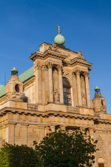 Fototapeta na wymiar Warsaw, Poland - Carmelite church at famous Krakowskie Przedmies
