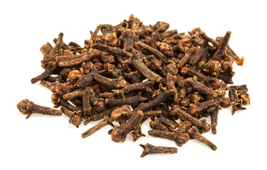 Carnation (spices) isolated on white background