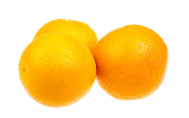 Ripe orange isolated on white background