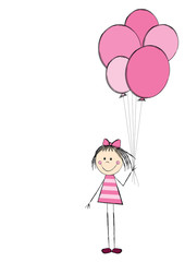 Girl with balloon