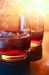whisky with ice
