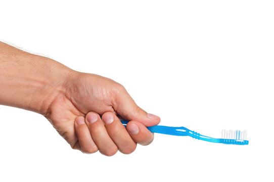 Hand With Toothbrush