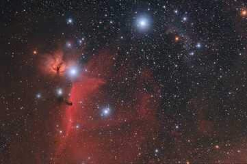 Fototapeta na wymiar Orion mgławic na niebie