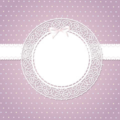 Template frame design for greeting card