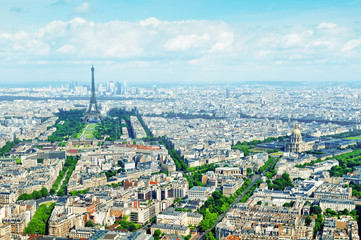 Fototapeta na wymiar Aerial widok na Paryż.