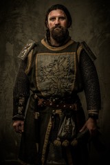 Medieval knight without weapon