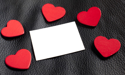 Obraz premium espace blanc entouré de coeur Valentin