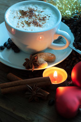 Cappuchino in der Weihnachtszeit