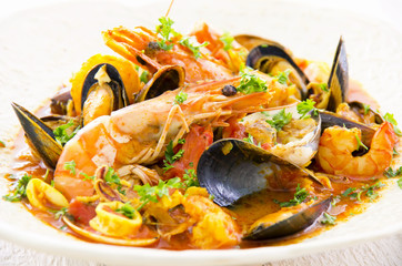 italienische Suppe cioppino