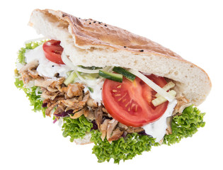 Kebab isolated on white