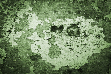 Grunge green cement plaster texture