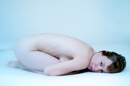 Fototapeta Artistic style - beautiful young attractive nude