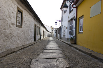Fototapeta na wymiar Old street, Viana do Castelo, Portugalia