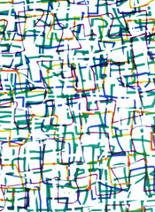 Abstract colorful felt tip marker pen drawing.